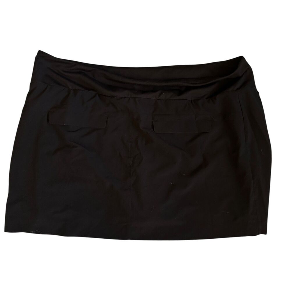 Athleta Black Soho Tennis Workout Skort Pockets Plus Size 24